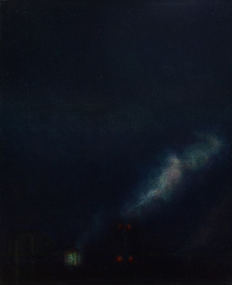 Auf der Beute, 33 x 27 cm, Oel auf Leinwand, 2012